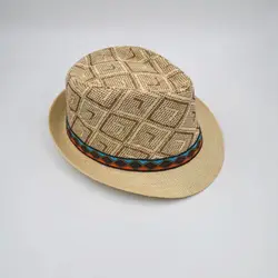 Лидер продаж унисекс Для женщин Для мужчин модные летние Повседневное Мода пляж Солнце Соломенная Панама Джаз Шляпа Ковбойская шляпа от