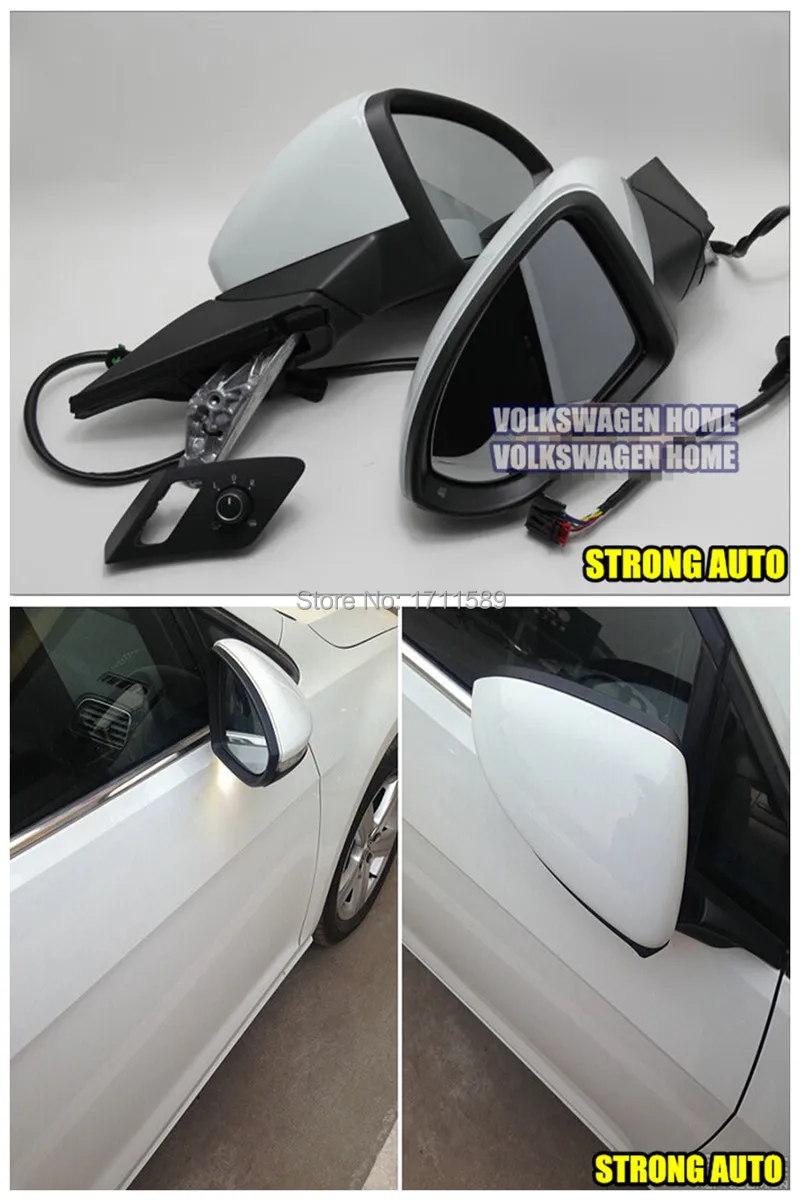 Buy Genuine VW Golf MK7 MKII 7 Electric Auto Fold Side Mirror Rear View Mirror