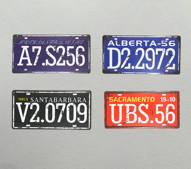 DL USA colour License vintage home decor House Cafe Restaurant art ... DL USA colour License vintage home decor House Cafe Restaurant art ...
