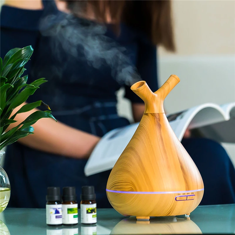

400ml Ultrasonic Aromatherapy Machine Electric Ultrasonic Essential Oil Aroma Diffuser Humidifier Air Purifier with 7 Color 21