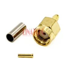 50 шт. rg316 rg174 lmr100 армированным пластиком sma мужской разъем для кабель rg174 обратного sma адаптер с наружным разъемом