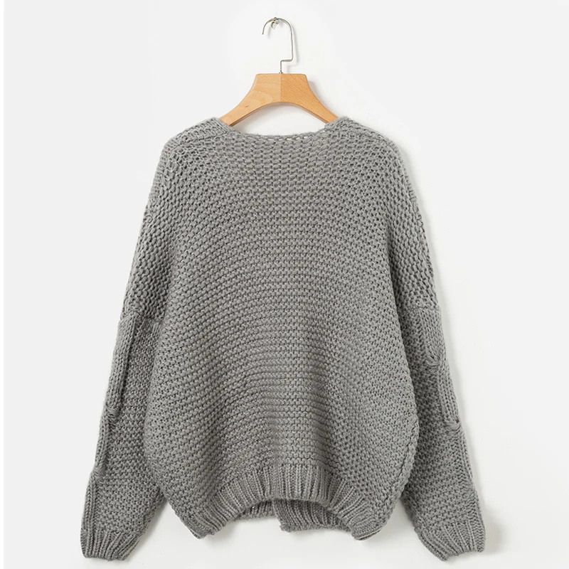 Kostlich 2018 New Arrival Women Solid  Color Cardigans Sweater High Quality Full Sleeves Open Stitch Knitted Streetwear  (30)
