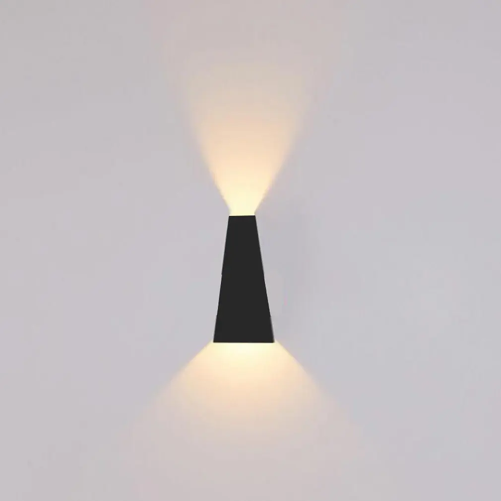 Светодиодная прикроватная лампа для спальни, настенный светильник с двойной головкой, открытый водонепроницаемый простой современный креативный светильник, домашний декор, Прямая