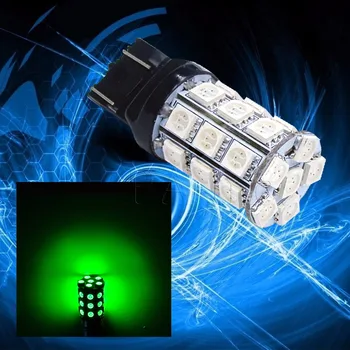 

PA LED 2pcs x Super Bright T20 7440 Color GREEN 14V Motorcycle License Plate Light 30SMD 5050 LED