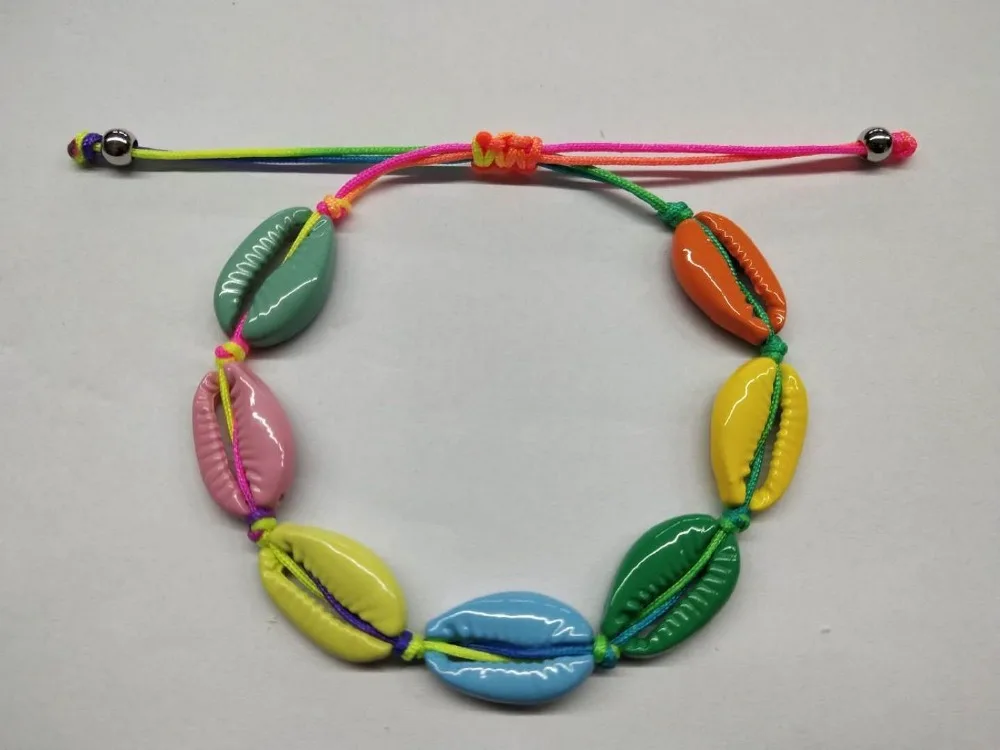 

1pc Hot Sale Fashion Wholesale paua genuine cowrie sea shell bracelet in adjustable 8053