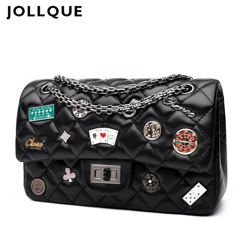 

Jollque Vintage 2018 Small Crossbody Bag Women Messenger Bags Female Quilted Handbag Brand Shoulder Bag Flap Flower Bag 5