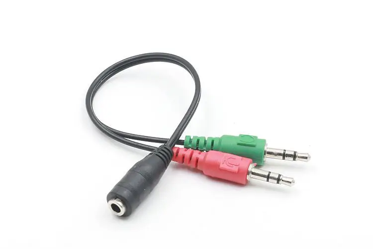

Aliboonary good quality fashion 3.5mm aux audio cable for computers cars phones and speakers one green and one red