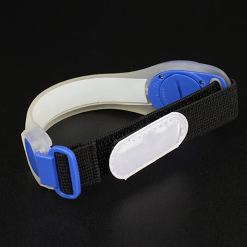 Warning Arm Belts Strap Sport Jogging Running Cycling Safety Bands Outdoor Steady Flashing LED Luminous Glare Glow Light Armband (10)