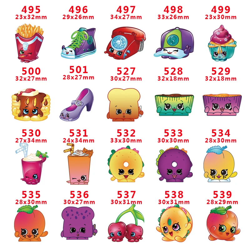 

2018 new arrival 30pcs/lot free shipping Resin flatback for Hair Bows Snack Planar Resin Crafts for DIY Phone Decorations PR495