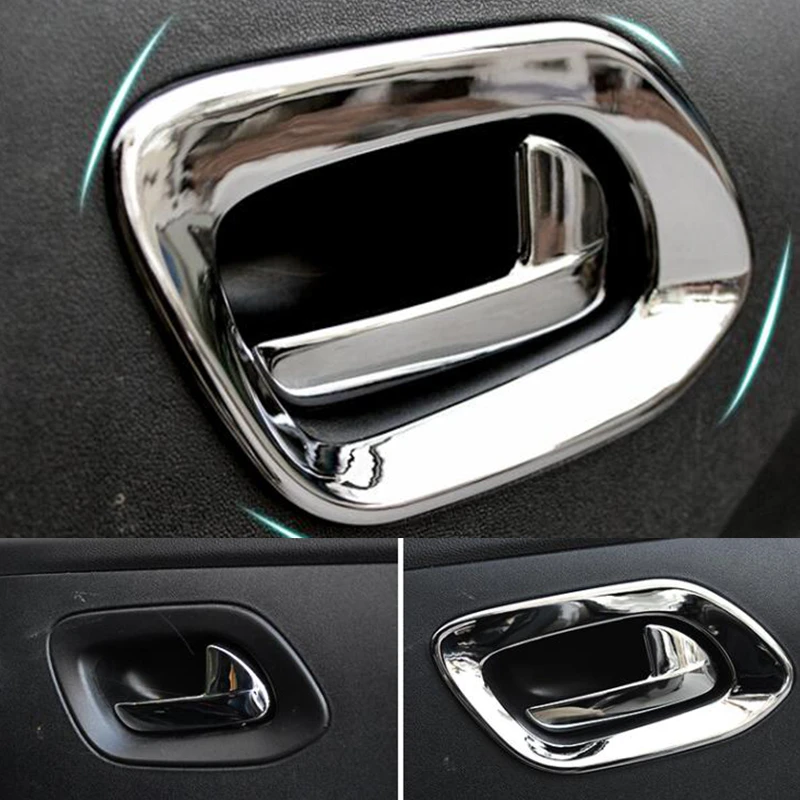 

ABS Chrome For Citroen Elysee C-Elysee 2014 2015 2016 Car inner door Bowl protector frame cover trim car styling accessories