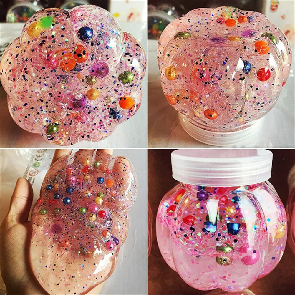 

TOYZHIJIA 1PC Slime Fluffy Mud Pearl Crystal Slime Colored Modeling Clay Light Slime Fluffy Foam Mud Eliminate Stress Random