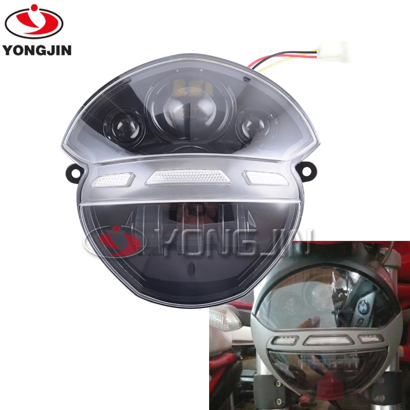 

LED Projection Headlight (black) fit for Ducati Monster 696/795/796/1100