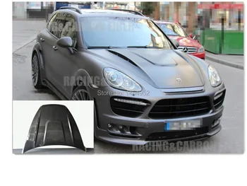 

2011-2012 Cayenne hood bonnet--DOUBLE-SIDED CARBON FIBER HOOD BONNET FOR CAYENNE HM STYLE NICE FITMENT!