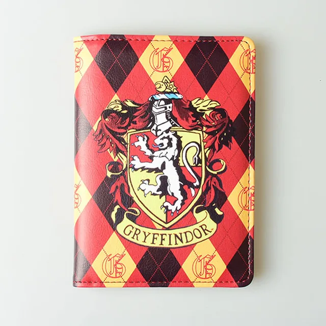 DIKEDAKU Harry Potter Passport Holder Pu Leather Hogwarts School
