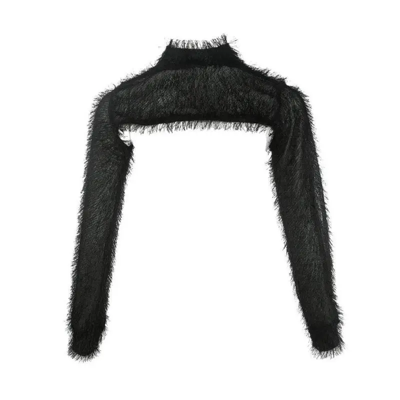 Горячая Распродажа супер короткий кардиган женский сексуальный базовый вязаный пуловер свитер модный длинный рукав Повседневный свитер весна осень
