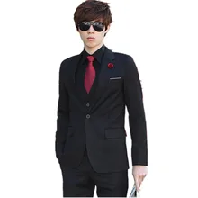 Мужской осенне-зимний Корейский костюм Модный деловой костюм куртка брюки мужские свадебные костюмы и брюки Тонкий Блейзер свадебное платье