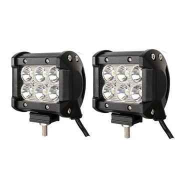 

LED Work Light Bar Lamp 2pcs 4" 18W Tractor Boat Off-Road 4WD 4x4 12v 24v Truck SUV ATV Spot Super Bright