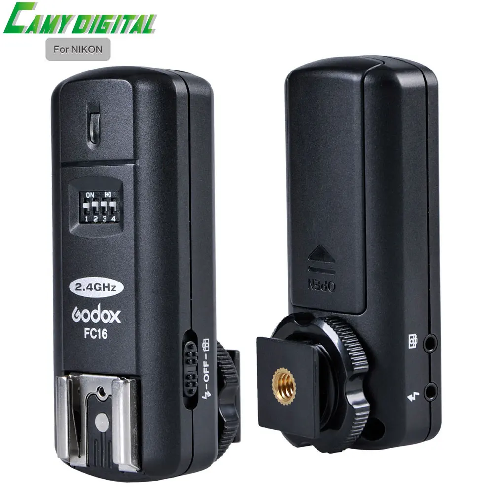 Godox 2.4G Wireless Flash Trigger FC-16 For Nikon Transmitter+Receiver Kit