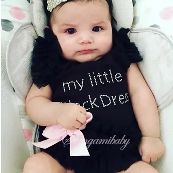 

Toddler Jumpsuits Little Girl Black Bodysuit Newborn Baby 1 2 Year Girls Clothes Outfits Princess Toddler Kids Sleepers Pajamas