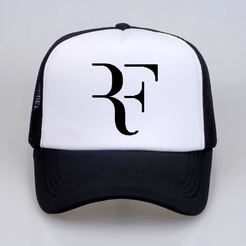 

Fashion Roger Federer RF Mesh baseball cap High Quality print letter Cool Summer Baseball Mesh Net Trucker Cap Dad Hat