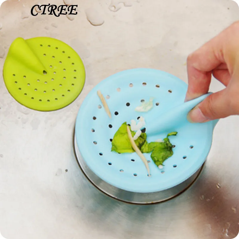 

CTREE 1Pcs New Creativity Hair Colander Strainer Filter Kitchen Bathroom Accessories For Bathroom Sucker Sink Filter Sewer C671