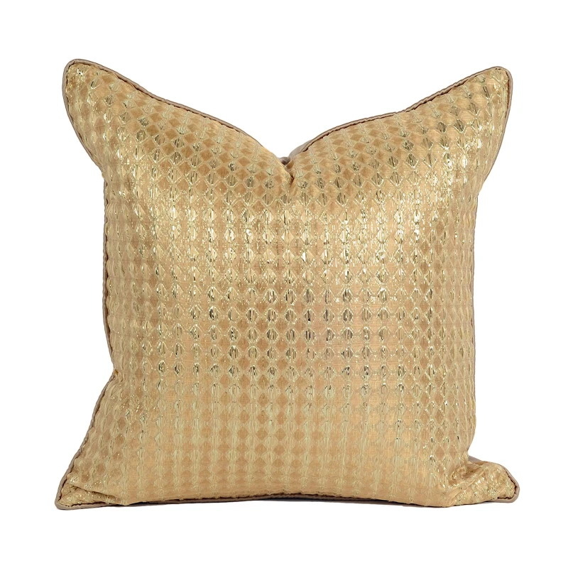 

2018 creative golden cushion covers square decorative throw pillowcases home textile solid pillow case for living room sofa dec