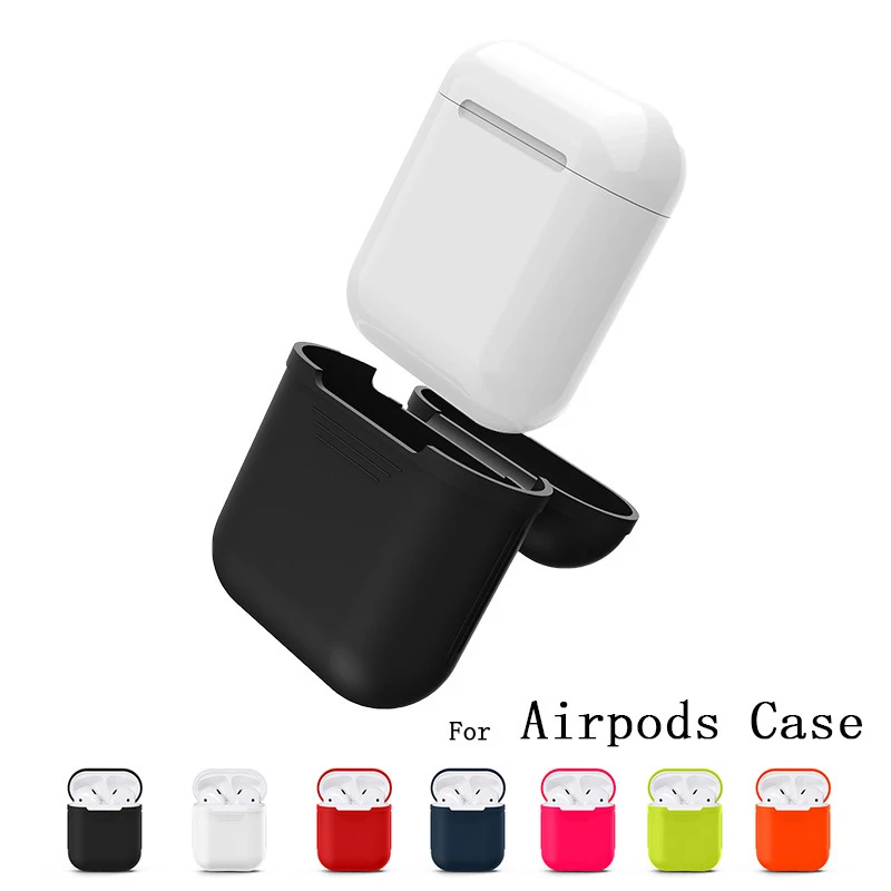 

Soft Silicone Case for Airpods Bluetooth 5.0 Wireless Earphones Cover Shockproof Dirtproof for Airpods 2 Case Protective Cover