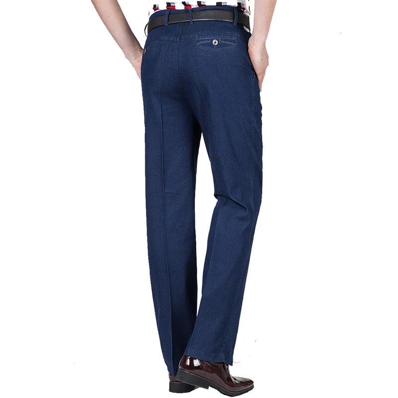 Men's jeans in autumn and winter high-waisted elastic business jeans casual trousers mens jeans plus size men Men's jeans in autumn and winter high-waisted elastic business jeans casual trousers mens jeans plus size men
