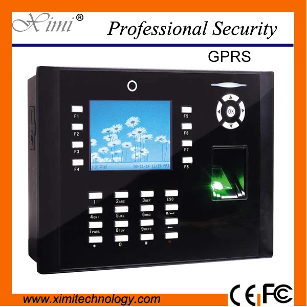 Free shipping 8000 fingerprint users tcp/ip GPRS time