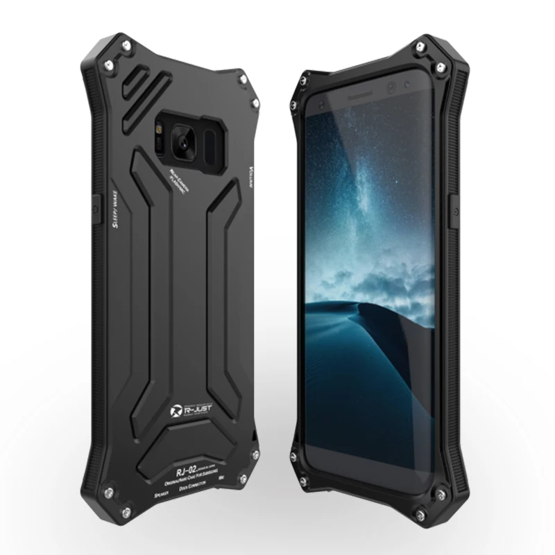 imágenes para R-just para samsung galaxy s8 delgado de metal de aluminio cubierta de la vida a prueba de agua a prueba de golpes case para samsung s8 más casos de teléfono al aire libre imágenes para R-just para samsung galaxy s8 delgado de metal de aluminio cubierta de la vida a prueba de agua a prueba de golpes case para samsung s8 más casos de teléfono al aire libre