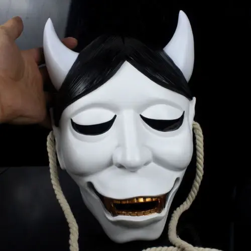 

Japanese Prajn Cosplay Mask Halloween Stage Ghost Resin Mask Party Halloween Mask Costume Party Cool Play Prop Drop Ship