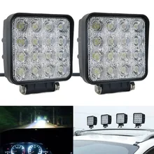 1pc SPOT Lamp Led Work Light Boat Tractor Truck 48W Offroad SUV UTE 4WD 12V 24V fog Spotlights tractor lights