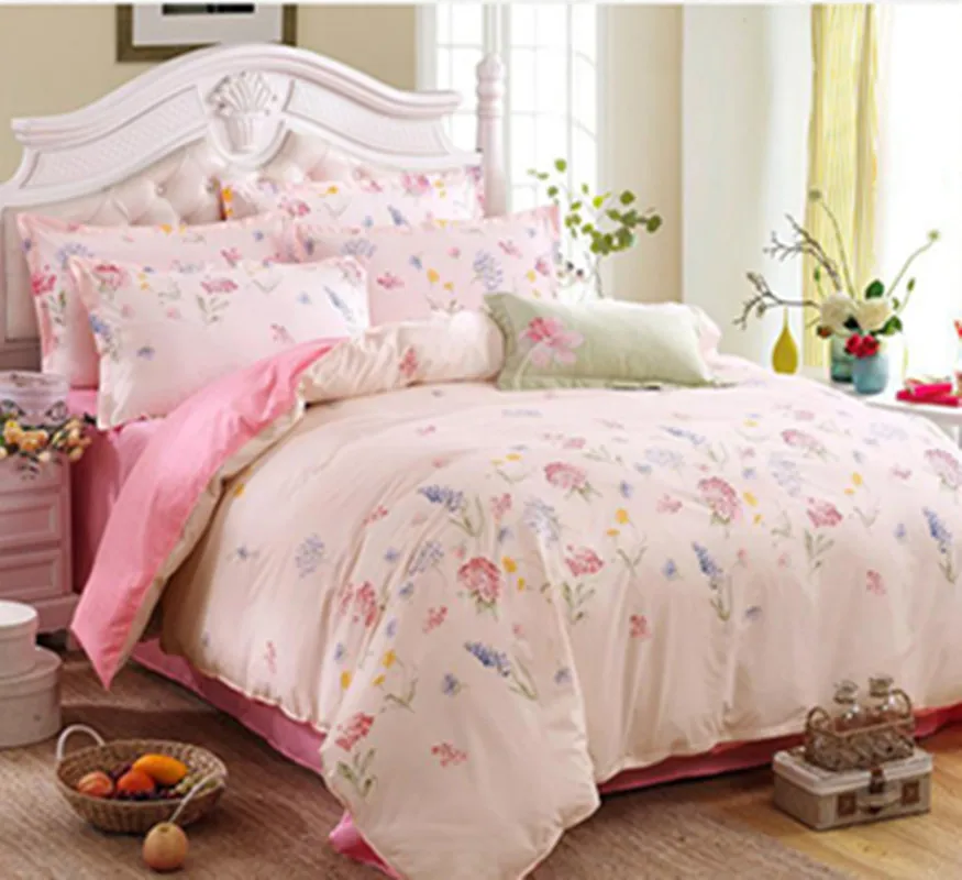 MYRU Home Textile Autumn Pastoral Plant Series Bed Linens 4pcs Cheap