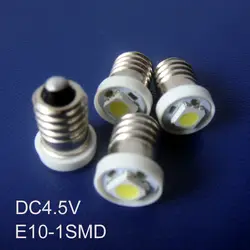 Высокое качество DC4.5V e10 светодиодные лампы свет, E10 светодиодный сигнал, свет аппаратуры, LED Предупреждение свет Бесплатная доставка 500