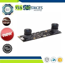 AR0330 Mini 86*23 milímetros placa PCB usb Visão Binocular Câmera 1080 P Sem distorção Lente Dupla stereo USB módulo de câmera Aptina