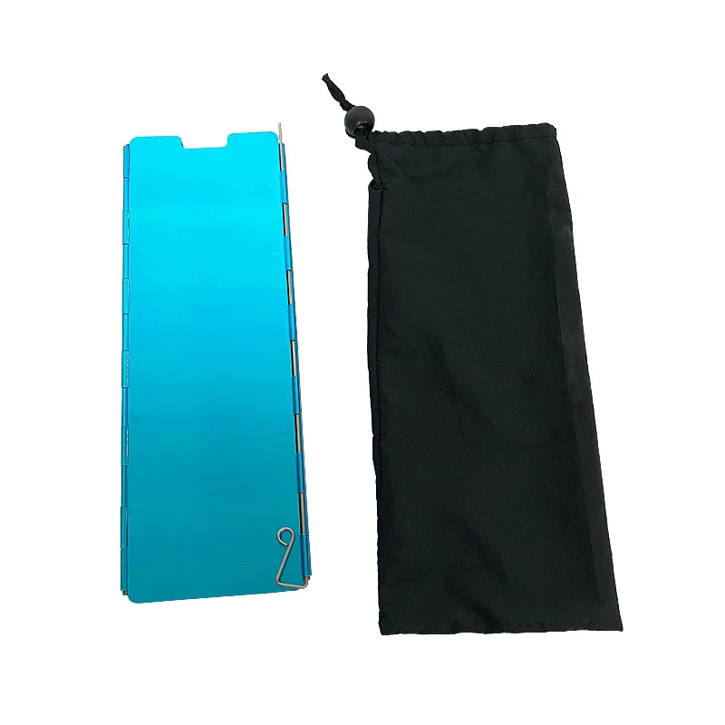Brisas de Acampamento ao ar Livre de Alumínio Escudos de Alta Prova de Vento Caminhadas ao ar 128 cm 24 cm Eficiência Térmica à Livre Pesca Fogo Euipment 12 Windshields de acampamento ao ar livre alumínio