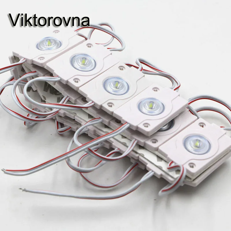 Viktorovna SMD 3030 Белый светодиодный модуль яркий 2 Вт DC12V светодиодная рекламная лампа