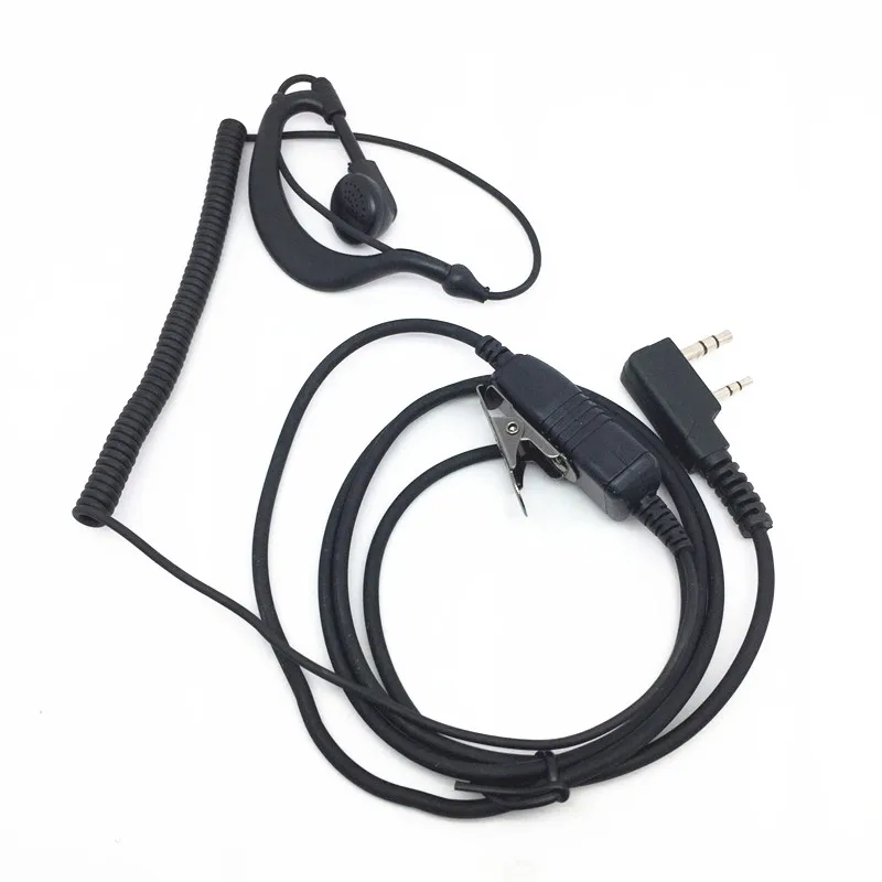 Изогнутые наушники для раций baofeng UV5R UV82 UV6 BF888S BF666S радиостанций kenwood TK3207G PX777|Рации|