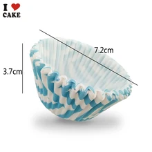 100 шт Красочные Бумага торт форма для порционного кекса выпечки кексов коробка чашки чехол поднос для вечеринок торт формочка, Инструменты для декорирования бумажная формочка