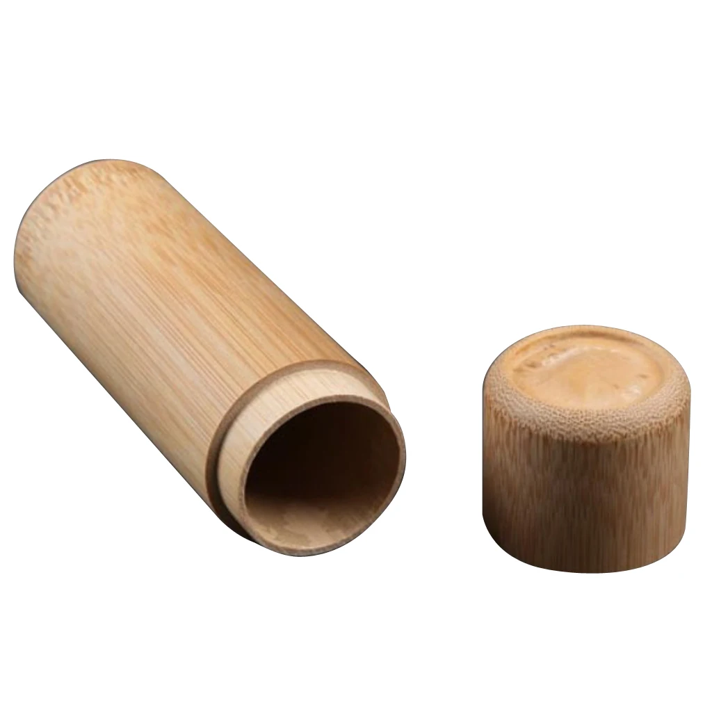 Vintage Round Bamboo Canister Storage Can for Sealed Tea Candy Dried Foods Jar Storage Home Kitchen Tools