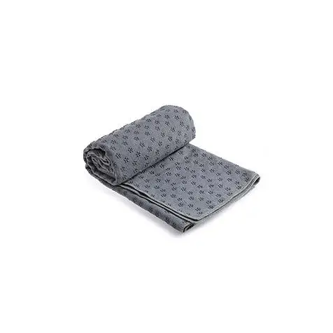 Нескользящий коврик для йоги, полотенце, Противоскользящий коврик из микрофибры для йоги, размер 183 см* 61 см 72 ''x 24'', полотенце для магазина, одеяла для Пилатес, фитнеса - Цвет: Темно-серый