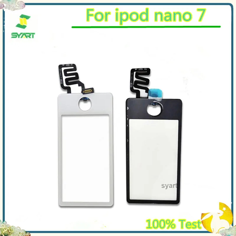 Free Shipping Black White Touch Screen Panel Front Glass Lens Digitizer Replacement For iPod Nano 7 7th 7Gen | Мобильные телефоны и