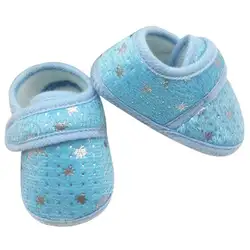 Младенцы Bay Обувь для мальчиков обувь для девочек хлопок Обувь для младенцев с принтом со звездой Prewalker
