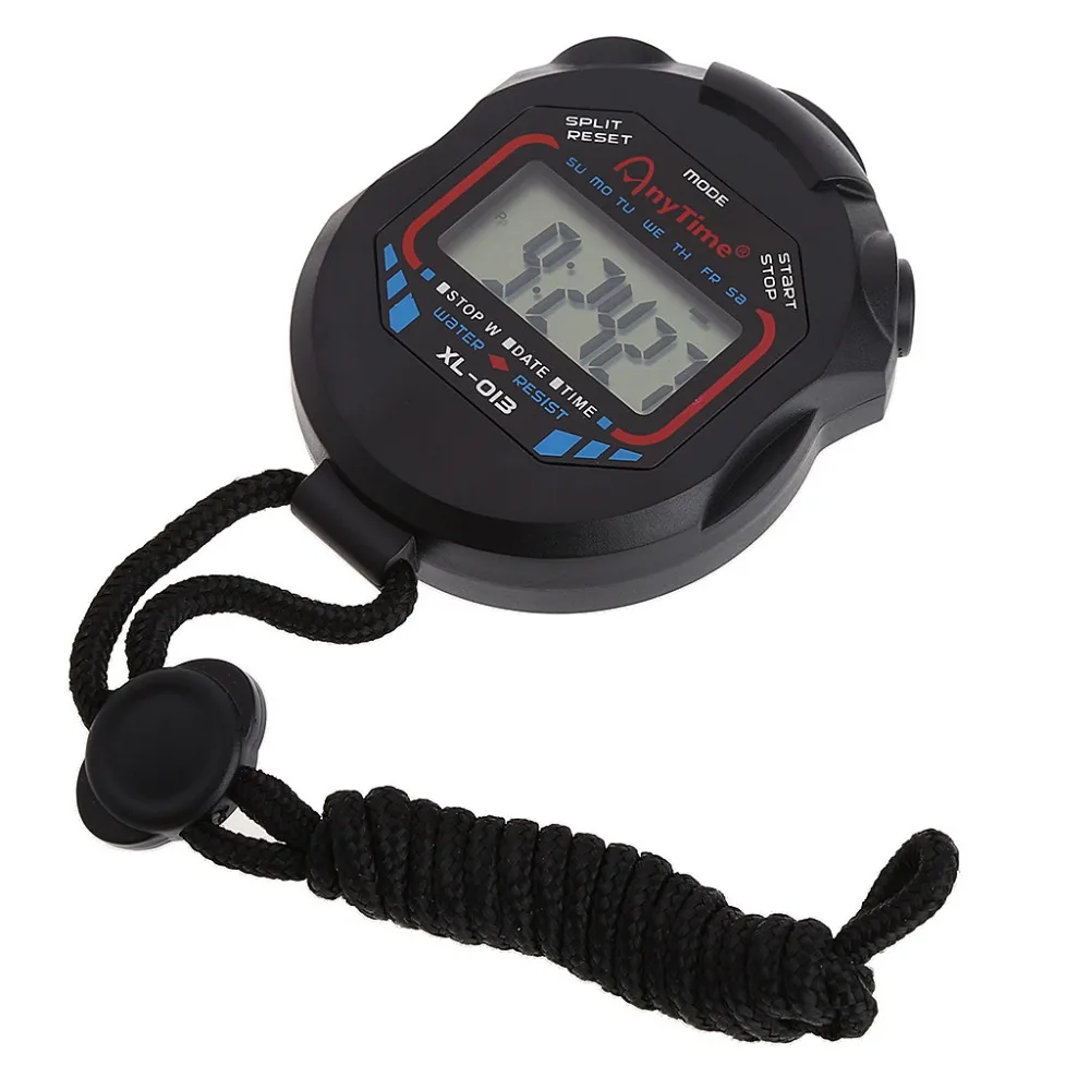 

Digital Professional Handheld LCD Chronograph Sports Timers Stop Watch With Straps
