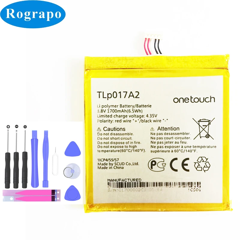 

1700mAh TLp017A2 Battery For Alcatel One Touch Fire E 6015 6015A 6015X OT-6015A OT-6015X Baterij Batterie Mobile Phone Batteries