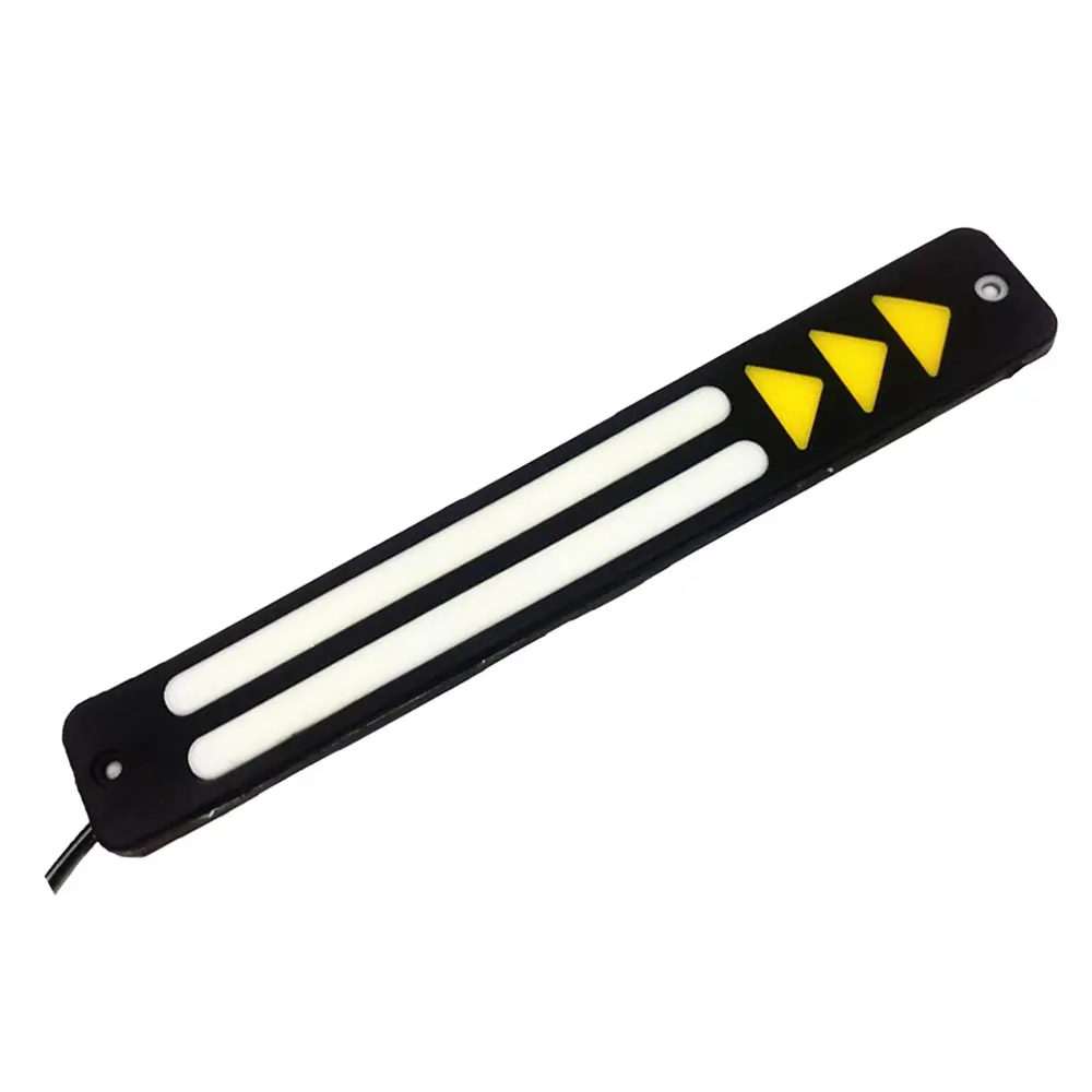 

2pcs Flexible Waterproof COB 12V Car Auto LED DRL Driving Daytime Running Lamp Fog Light Yellow White Turn Signal Lamp