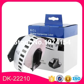 

20 Rolls Brother Compatible DK-22210 Label 29mm*30.48M Continuous for Printer QL-570/700 All Come With Plastic Holder