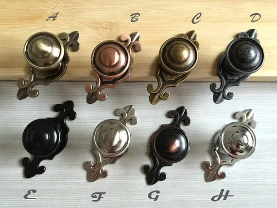 Drawer Knobs Dresser Pulls Black Antique Bronze Silver Nickel