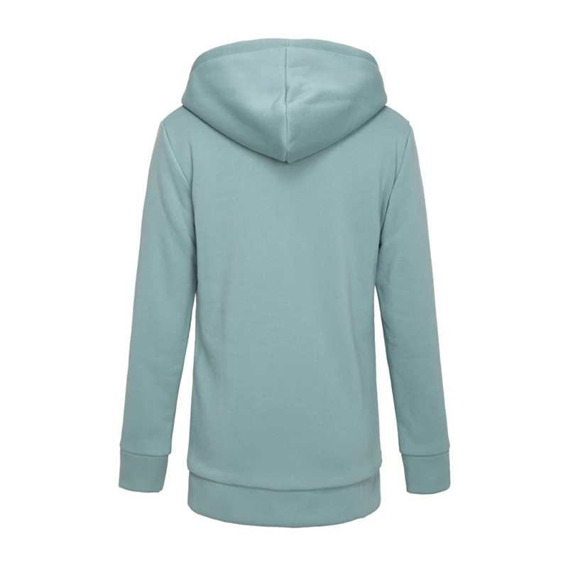 New jacket winter ladies hooded Sweatshirt plus velvet thick double warm fleece casual long-sleeved solid coat Harajuku hoodie New jacket winter ladies hooded Sweatshirt plus velvet thick double warm fleece casual long-sleeved solid coat Harajuku hoodie
