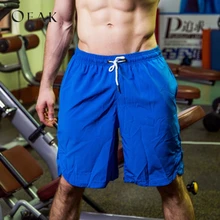 OEAK летние шорты со средней талией спортивные свободные мужские повседневные шорты со шнурок длиной до колена Мужские Пляжные дышащие бермуды masculina